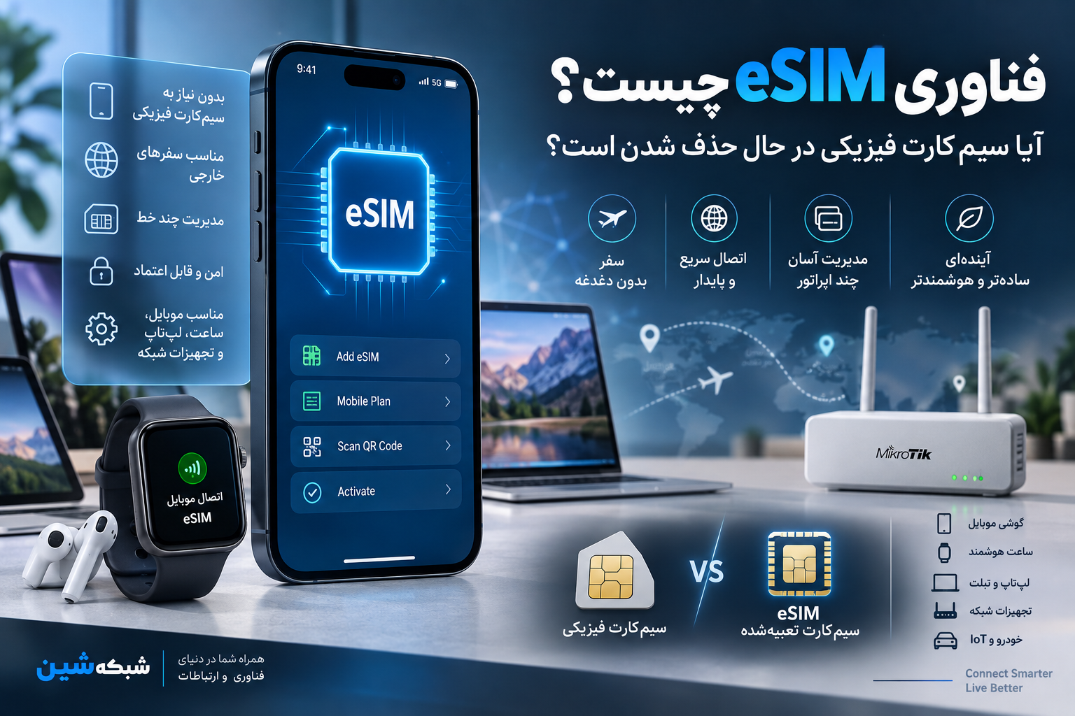 فناوری eSIM چیست؟ آیا سیم‌کارت فیزیکی در حال حذف شدن است؟