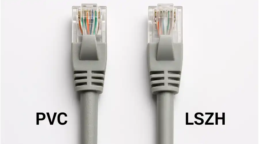 کابل شبکه LSZH یا PVC؟ مقایسه تخصصی برای انتخاب بهتر